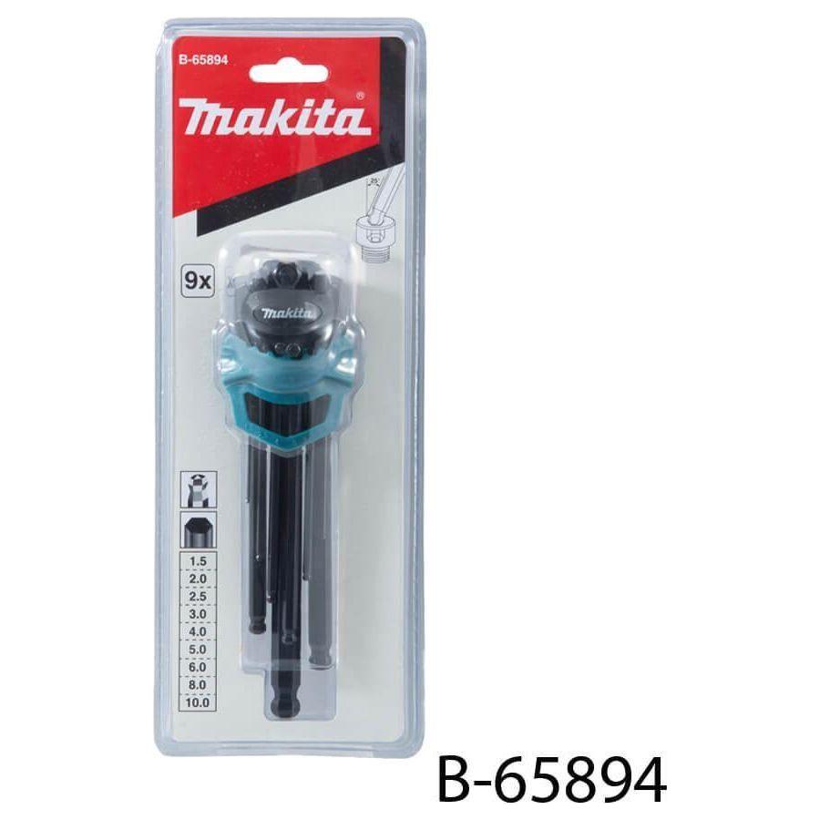 Makita B-65894 9pcs Hex Key Wrench Set - Ball End - KHM Megatools Corp. Makita B-65894 9pcs Hex Key Wrench Set - Ball End - KHM Megatools Corp.
